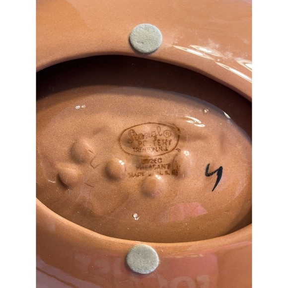 STANGL POTTERY #3926C SPORTSMAN SERIES PHEASANT OVAL 10 3/4" CIGAR ASHTRAY 1950 - Picture 12 of 16